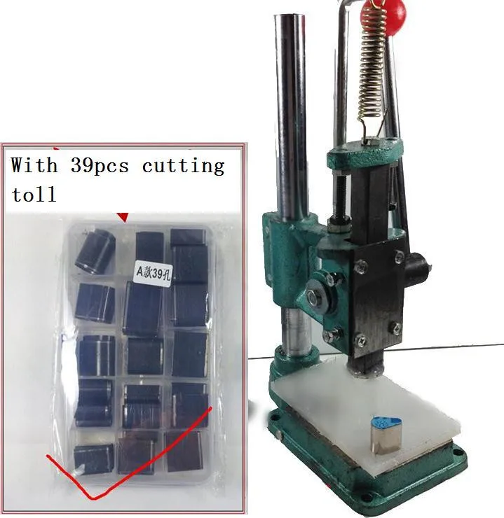 Кожаный Дырокол резак для резки с 39 шт. режущий инструмент DIY Форма кожевенное ремесло для кошелька сумка