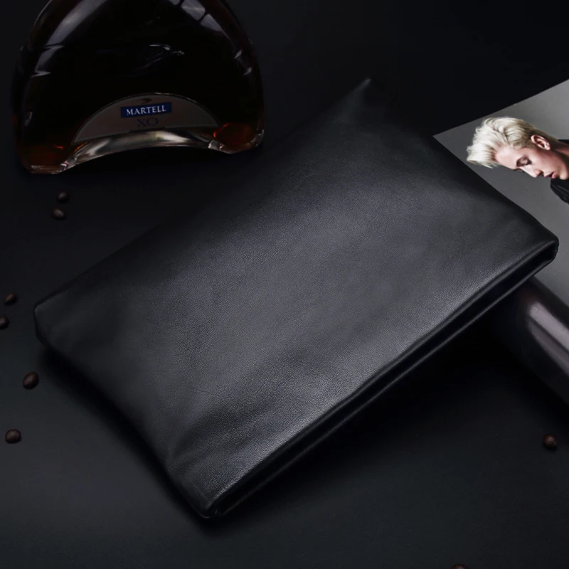 Сумка конверт Wmnuo Мужская из натуральной овчины|genuine leather men bag|leather man bagsbag business |