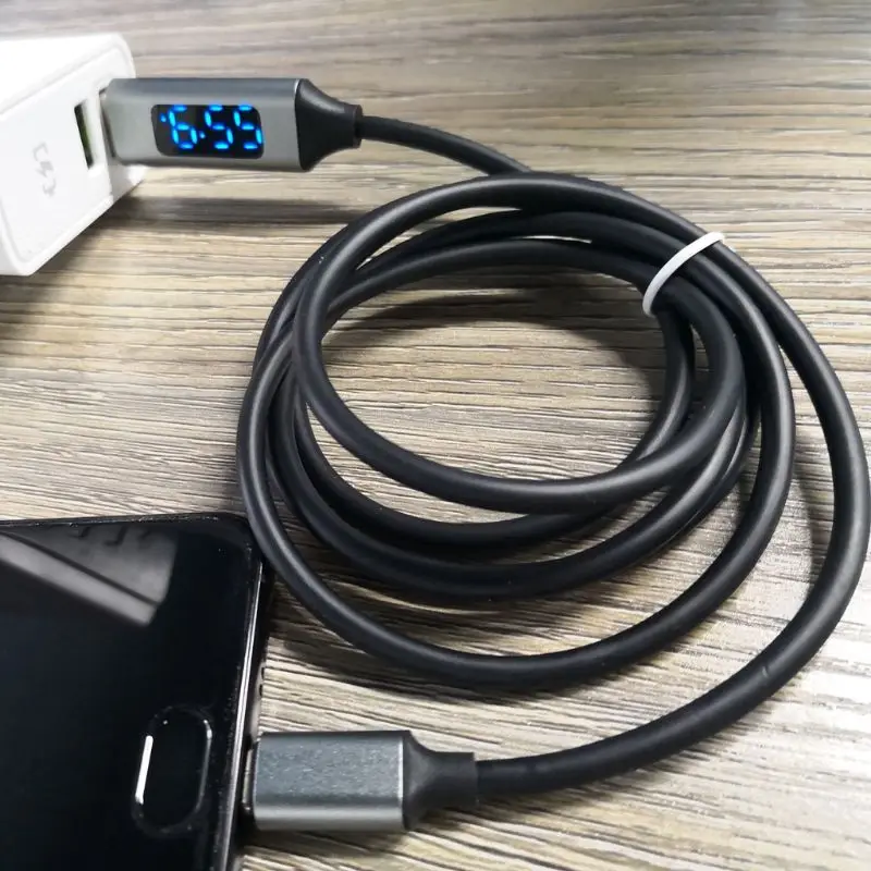 QC 3,0 Micro USB кабель для быстрой зарядки и синхронизации данных с напряжением тока светодиодный дисплей