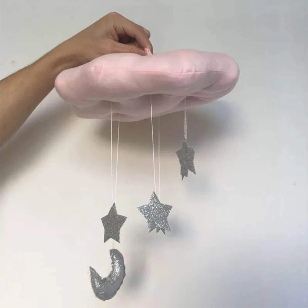 Потолок висячие украшения для дома орнамент DIY Детская комната Фотография реквизит детская спальня Луна мобильный подарок облако кулон звезды