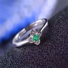 green emerald Ring Natural gemstone forefinger 925 sterling silver trendy Elegant Three round women party Jewelry цена green emerald Ring Natural gemstone forefinger 925 sterling silver trendy Elegant Three round women party Jewelry цены онлайн