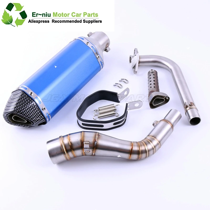 

NMAX155 Motorcycle Exhaust muffler Slip-On Full System contact middle pipe + exhaust For YAMAHA NMAX 155 NMAX 125 N MAX155
