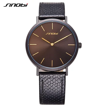 

SINOBI Women Watches Luxury Black Leather Mix-match Women's Quartz Watch Women Genuine Leather Strap Montre Femme 2017 New