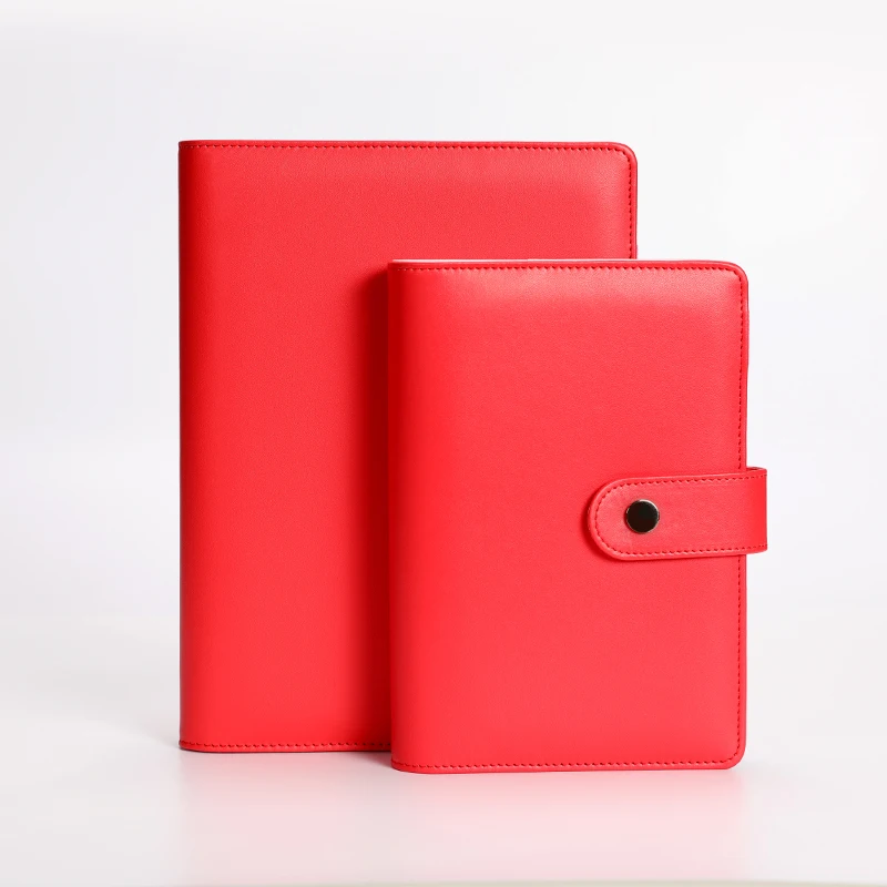 Macaron Harphia Vermelho Loose-leaf Notebook a5 – a6 6 Buraco Planejador Diário