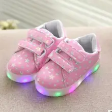 Детская Обувь с подсветкой светящиеся Обувь для мальчиков Обувь для девочек зарядки спортивная обувь Повседневное LED Обувь дети светящиеся Спортивная Обувь Zapatillas