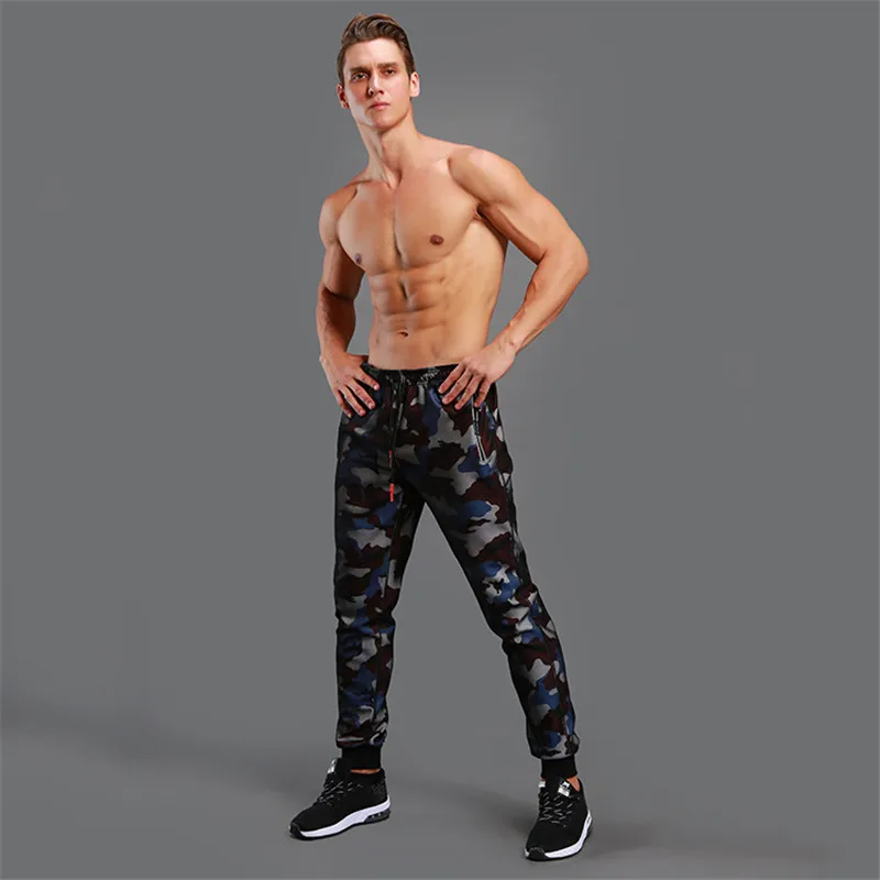 2017 New Muscle Mens Fitness Long Pants Bodybuilding Casual Slim Fit