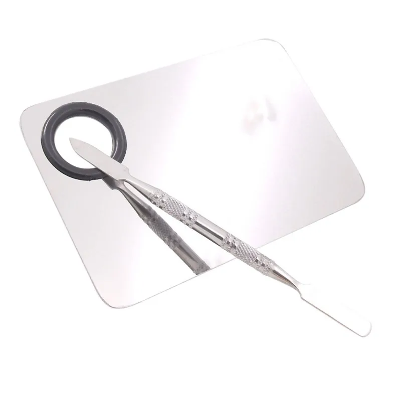 4 Type Professional Makeup Tool Kit Palette Stainless Steel Nail Makeup Mixing Palette Spatula Rod Tool maquiagem 2018 Products 4 Type Professional Makeup Tool Kit Palette Stainless Steel Nail Makeup Mixing Palette Spatula Rod Tool maquiagem 2018 Products
