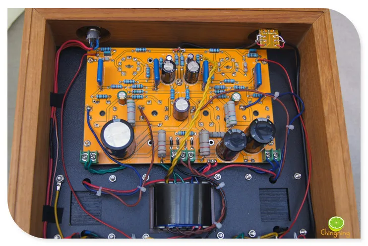 Сырой деревянный ящик 6P6P 12AX7 10 Вт* 2 push-pull цепи ламповый усилитель(возможность замены 6V6 ECC83 трубки
