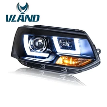 VLAND Заводская Автомобильная фара для Volkswagen Multivan T5 светодиодный светильник для T5 Bi-Xenon объектив Plug And Play для 2012- Водонепроницаемый