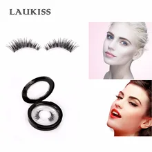 1 Pair Eyelashes Human Hair Cilia for Augmentation False Eyelash Extension Kit Permanent Cilios Makeup LAUKISS