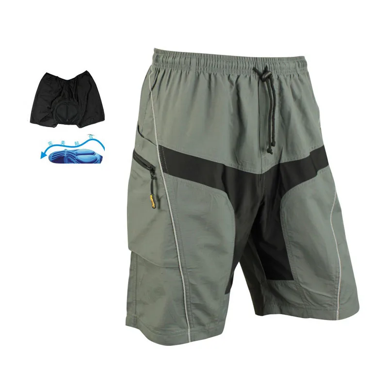 Men/'s Cycling Short Loose Mountain Bike Bicycle Shorts Padded MTB Short M-4XL