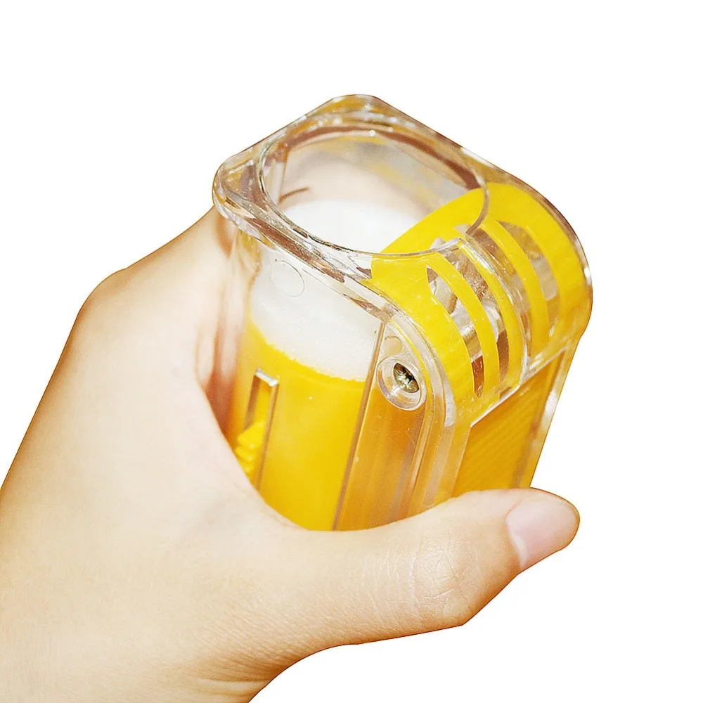 

10 pcs 90 * 41.5MM Bee King Mark Bottle Breathable Transparent ABS Hand Push Honey Mark Bottle Hive Beekeeping Tool No Carton