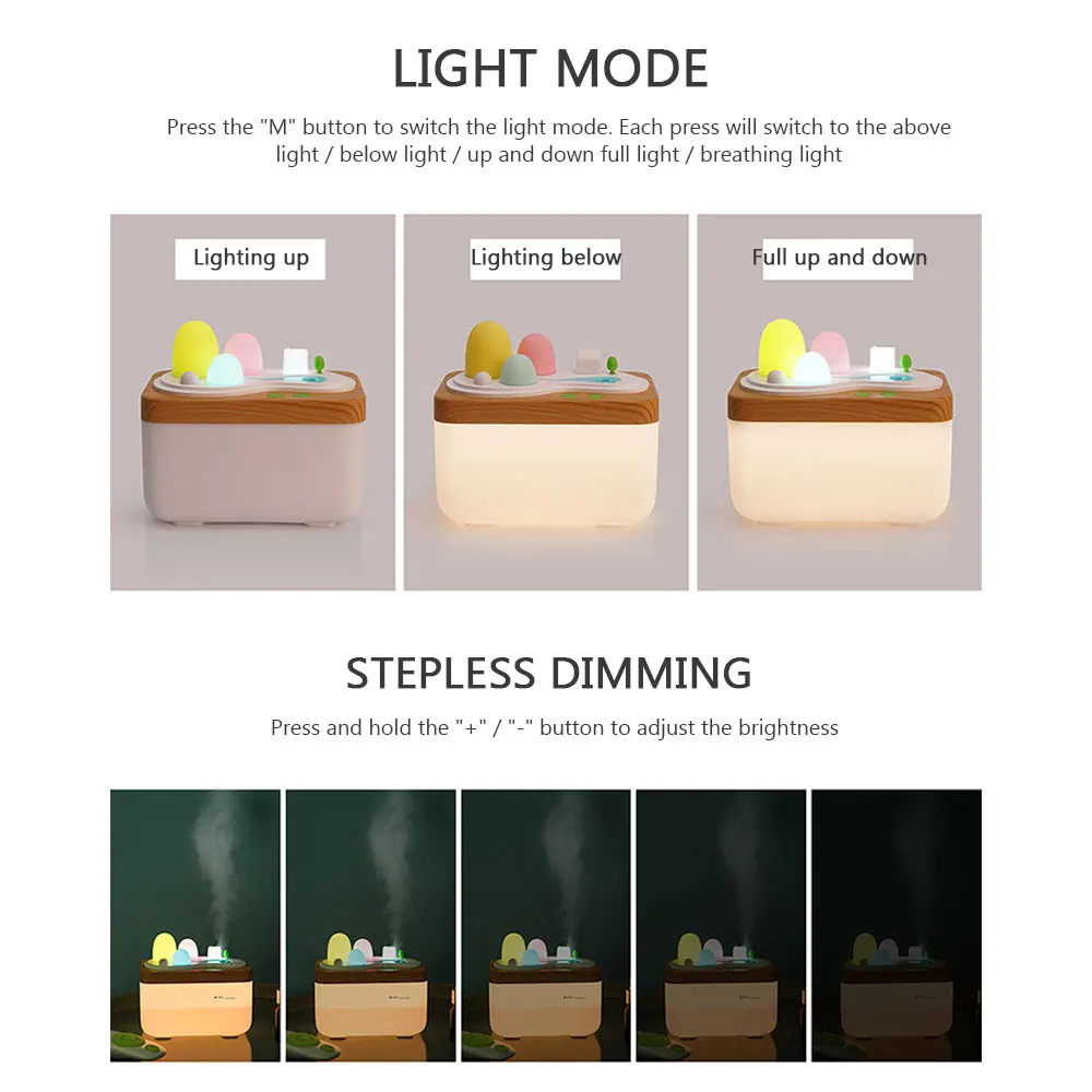Online 420ml Ätherisches Öl Diffusor Ultraschall Luft Humidifie mit LED Nacht Licht Aromatherapie Ätherisches Öl Aroma Diffuser Nebel Maker