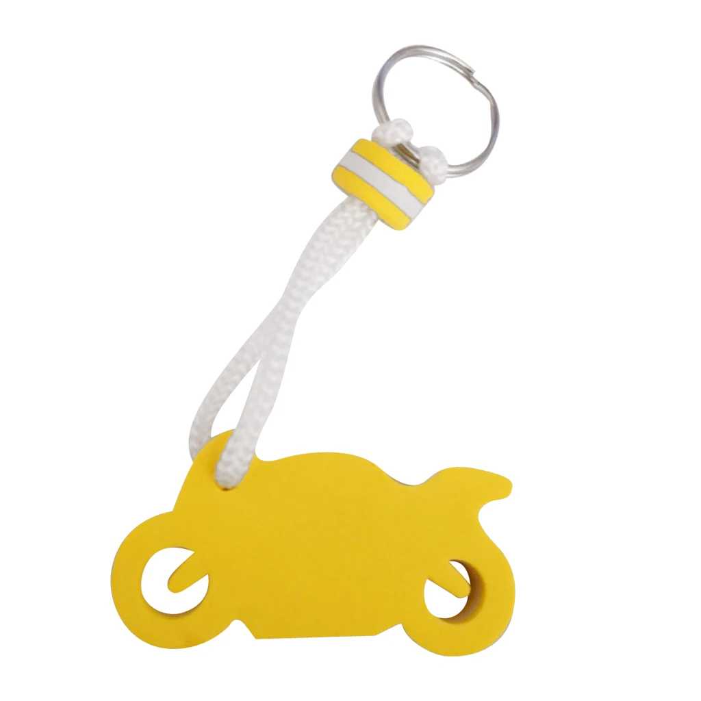 MagiDeal EVA Floating Motorcycle Shape Keyring Keychain Key Holder for Sailing Marine Boating Kayak Yacht Water Sports 