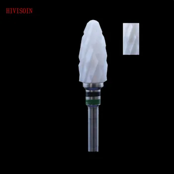 

2Pcs/Lot Bullet Shape- Cross Cut - White Zirconia Ceramic Dental Lab Burs - ISO 272 (XXC) 4201.060