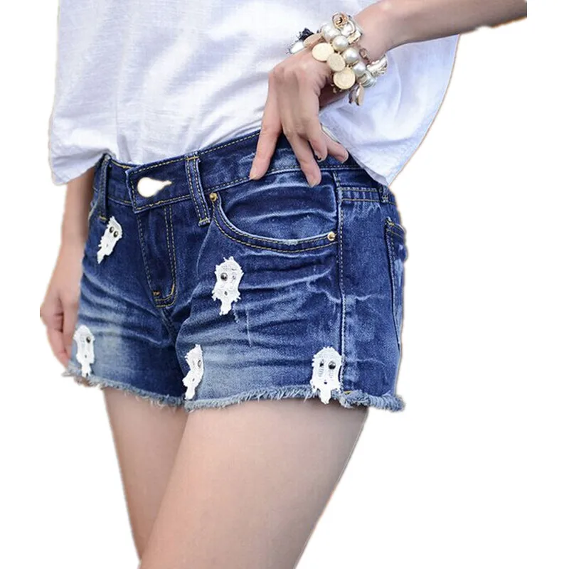 2016 Nueva Moda de Encaje Apliques Remache Gradiente Pantalones Cortos de  Mezclilla de Las Mujeres Delgadas Más Tamaño Pantalones Vaqueros Cortos de  Verano Mujer Caliente Pantalones Cortos|women denim shorts|denim  shortsfashion denim shorts -