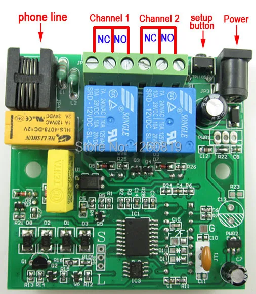 12V телефон телефонная линия мобильный пульт дистанционного управления Доступ релейная плата Переключатель ВКЛ/ВЫКЛ