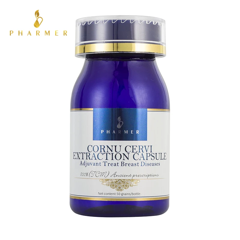 

Pharmer Cornu Cervi Extraction Capsule, Adjuvant Treat Breast Diseases, Cure Breast hyperplasia, breast fibroma cancer, 50pcs