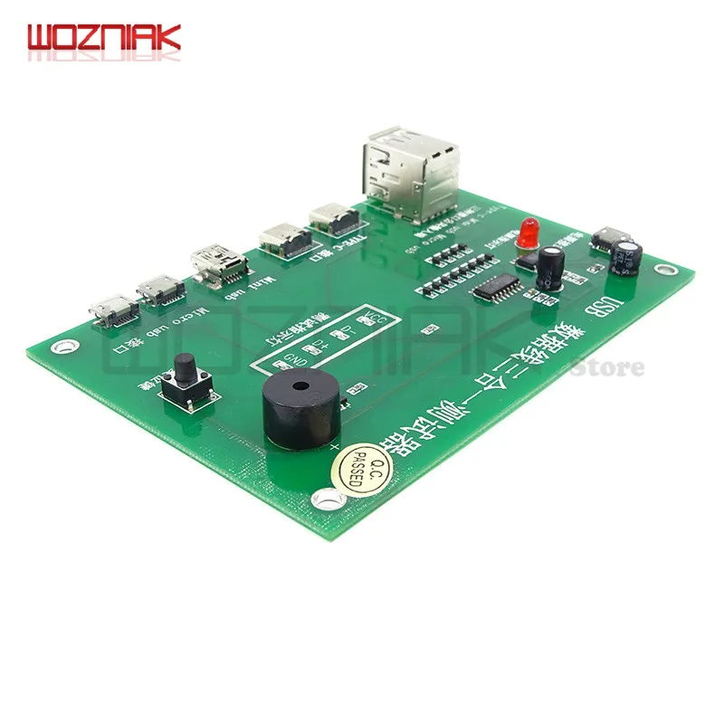 Wozniak для tpye-c Mini USB micro USB линия передачи данных тестовая плата 3 в 1 линия зарядки Тестовая карта мини-тестер