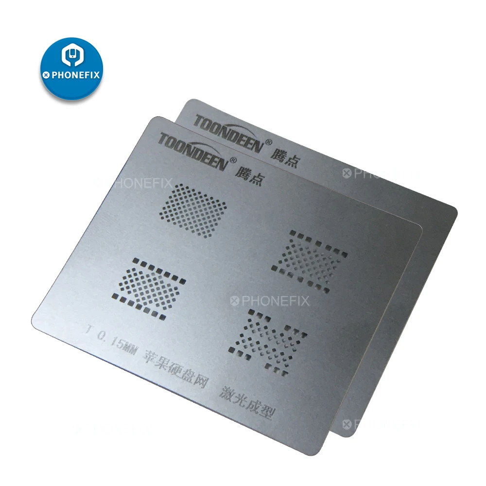 

PHONEFIX 0.15MM 4 In 1 All Series NAND BGA Reballing Stencil Template for iPhone 5 6 7 8 X XS iPad Mini Pro NAND Flash Rework
