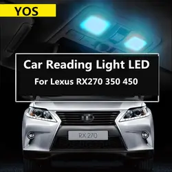 Автомобильная светодиодная лампа для чтения крыши свет двери свет задний свет 5300K 9W белый синий фиолетовый для Lexus RX270 350 450 2004-2014