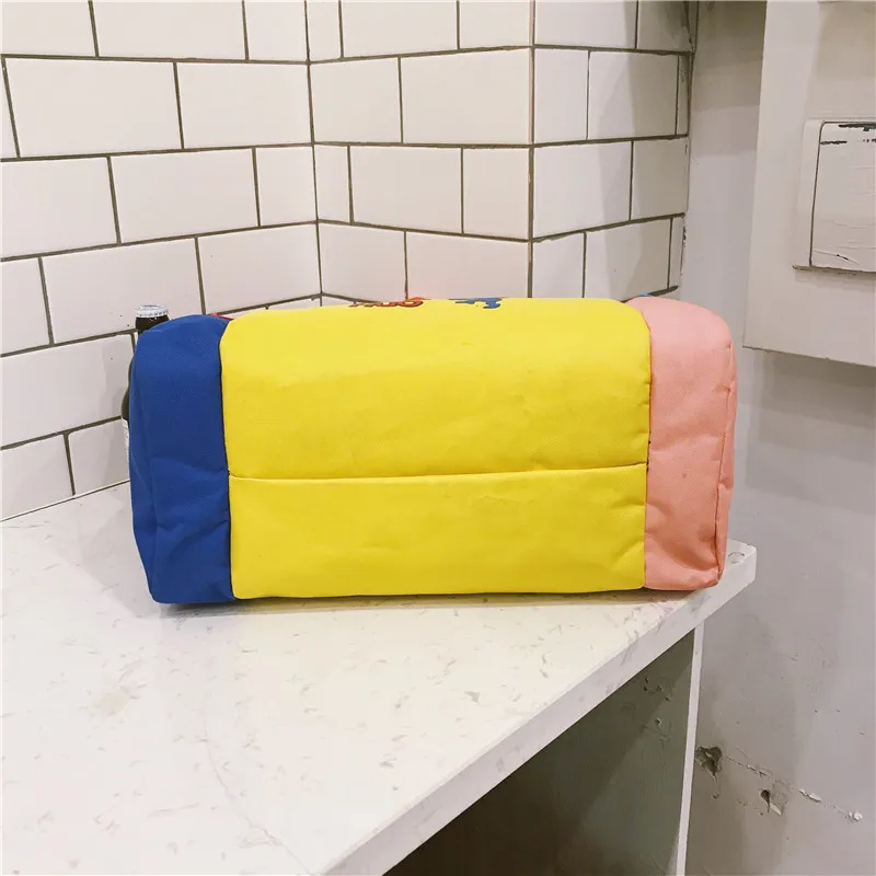 Menghuo Cartoon Travel Bag Women Duffle Bag Nylon Waterproof Colorful Packing New Travel Handbag Weekend Luggage Travel Tote SacIMG_5308