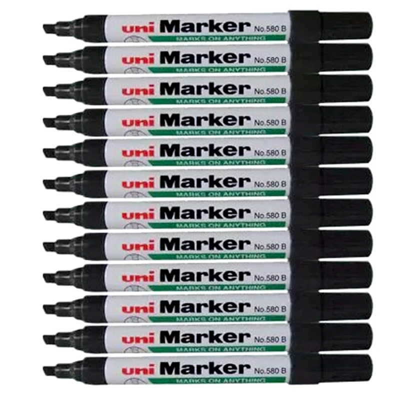 6 шт./партия Mitsubishi Uni 580B Маркер ручки художественный маркер ручка наклонная Перманентная Краска Маркер ручка краска ing