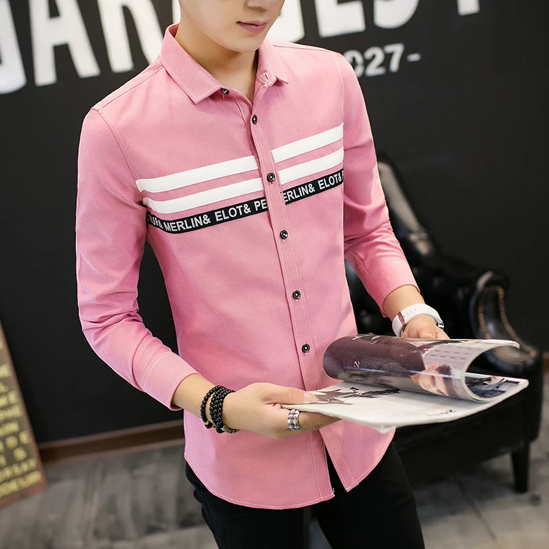 2017 Fashion font b Men b font Long sleeved font b Shirt b font High quality