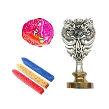 Подпись индивидуальная восковая печать комплект печатей летающая птица кружева металлический Дракон ручка подарок винтажная посылка свадебные приглашения печать