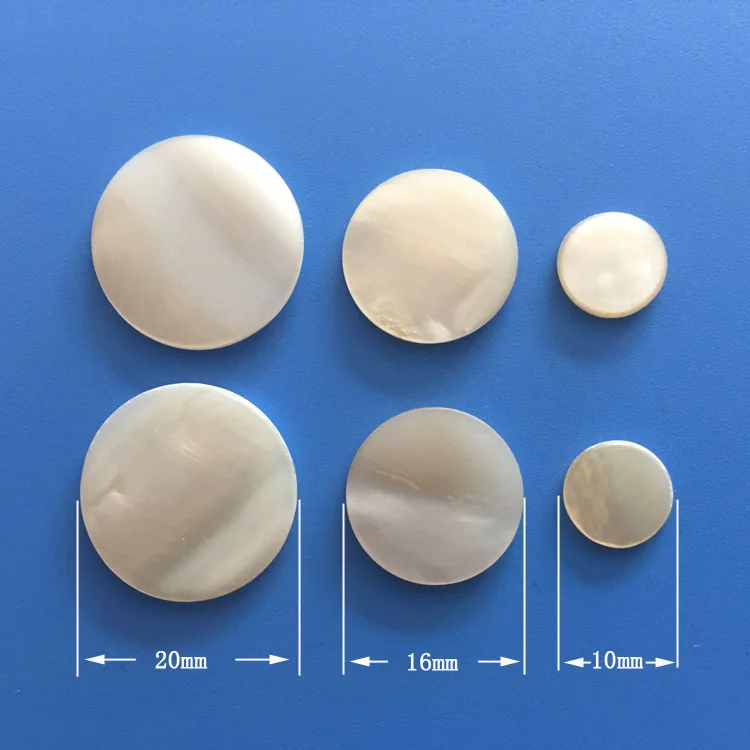 Wholesale 5000 Pieces Natural White Shell Blanks Round Mother of Pearl