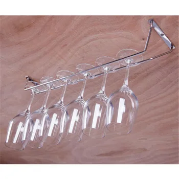 

27/35/55cm Wine Glass Hanger Rack Stemware Home Bar Pub Holder Stainless Steel Kitchen Hook Holder Wine Glass Storage