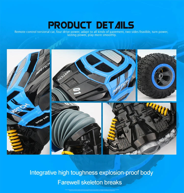 2,4 г четырехколесный привод RC автомобили гусеничный 4WD двухсторонний трюк трансформирующий автомобиль игрушка перезаряжаемый автомобиль подарок на день рождения