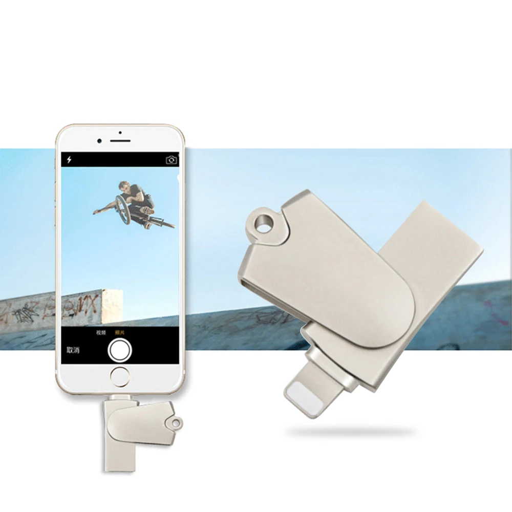 Кардридер Lightning/ Micro SD/TF USB 2 0 для iPhone 6/7/8 Plus iPod iPad|Картридеры| |