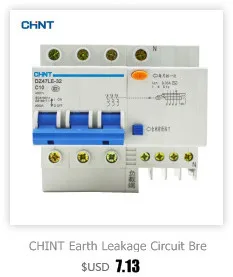 CHINT миниатюрный автоматический выключатель Mcb DZ47-60 2P D32 бытовой миниатюрный автоматический воздушный выключатель 32A