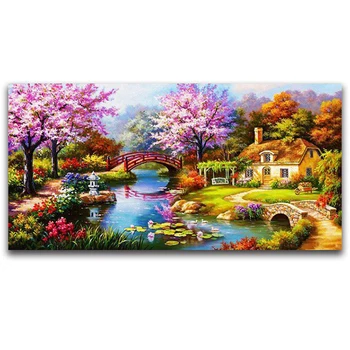 

3D DIY Diamond Embroidery,5D Diamond painting,Diamonds mosaic Dream Home Full square rhinestone cross stitch,needlework,cartoon