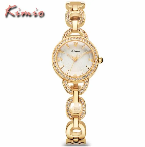 KIMIO роскошные дамы Часы Reloj Mujer модные женские туфли браслет Повседневные часы