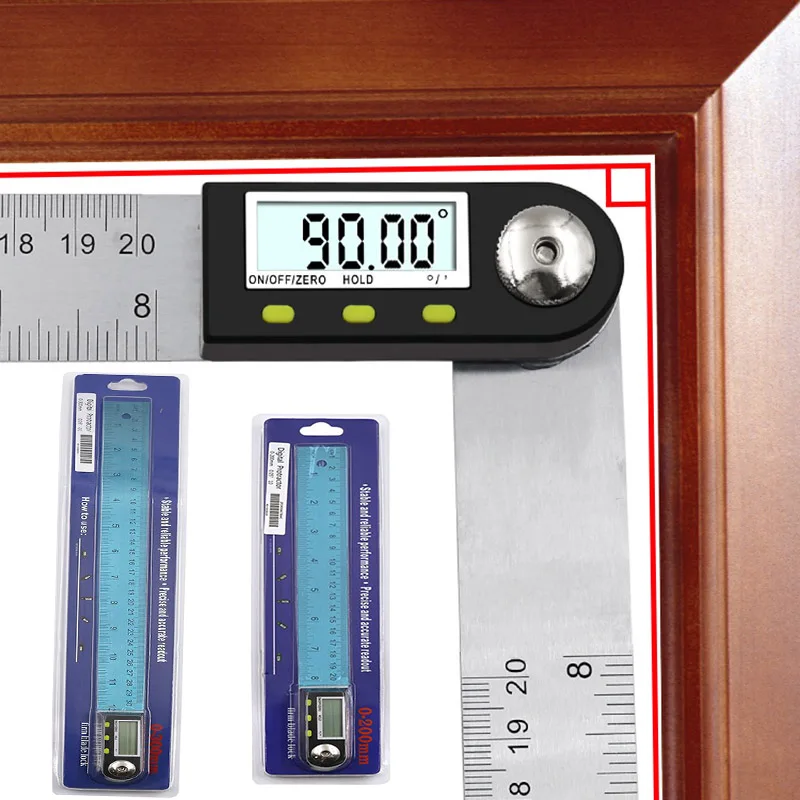 DOUKI Digital Angle Finder 0-300mm Stainless Steel Electronic