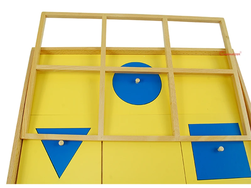 Монтессори геометрический кабинет сенсорные развивающие игрушки лоток Дошкольное бук материалы игрушки Дети международная версия SE036-3