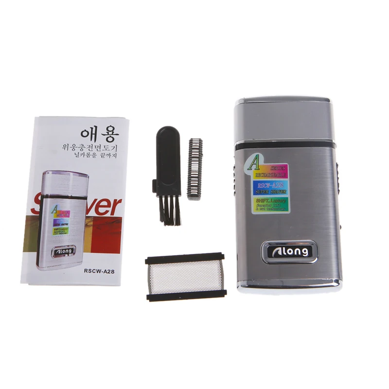 2 in 1 Stainless Steel Men's Electric Reciprocating Rechargeable Shaver Razor electric shaver