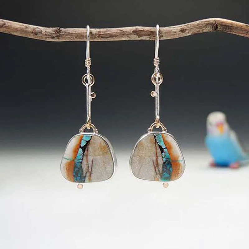 Винтажные висячие серьги в форме листьев дерева для женщин, ювелирные изделия, свадебные сережки oorbellen O3M024 - Окраска металла: M024 earrings