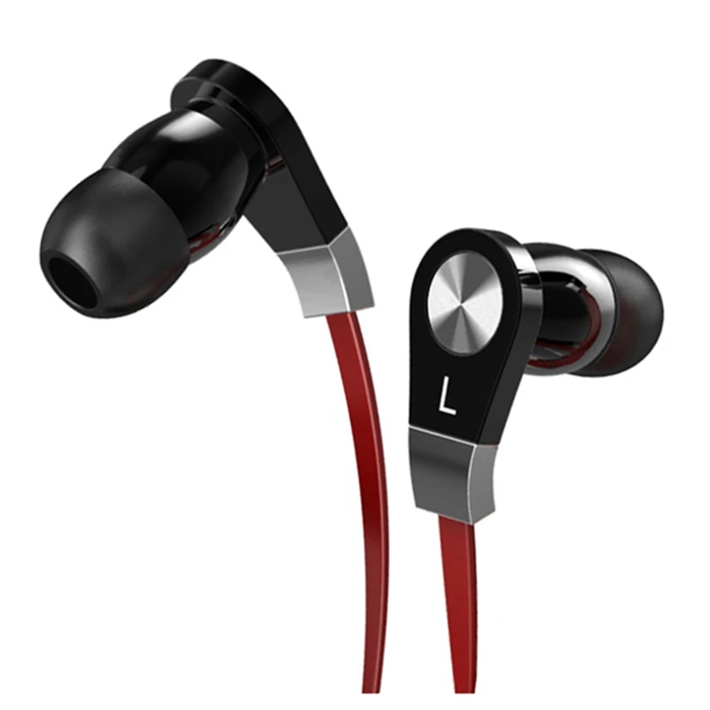 Icoque проводные наушники вкладыши Hifi стерео басы 3 5 мм плоский кабель с микрофоном