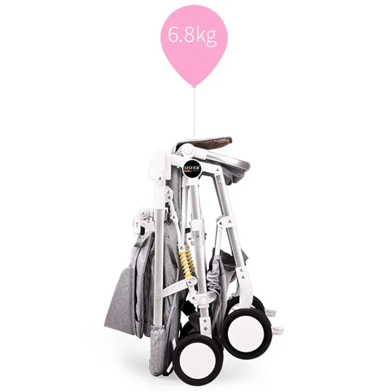 

Ultra-Lightweight Baby Stroller Folding Two-way Baby Trolley Car Can Sit Can Lie Portable Bebek Arabasi On the Airplane