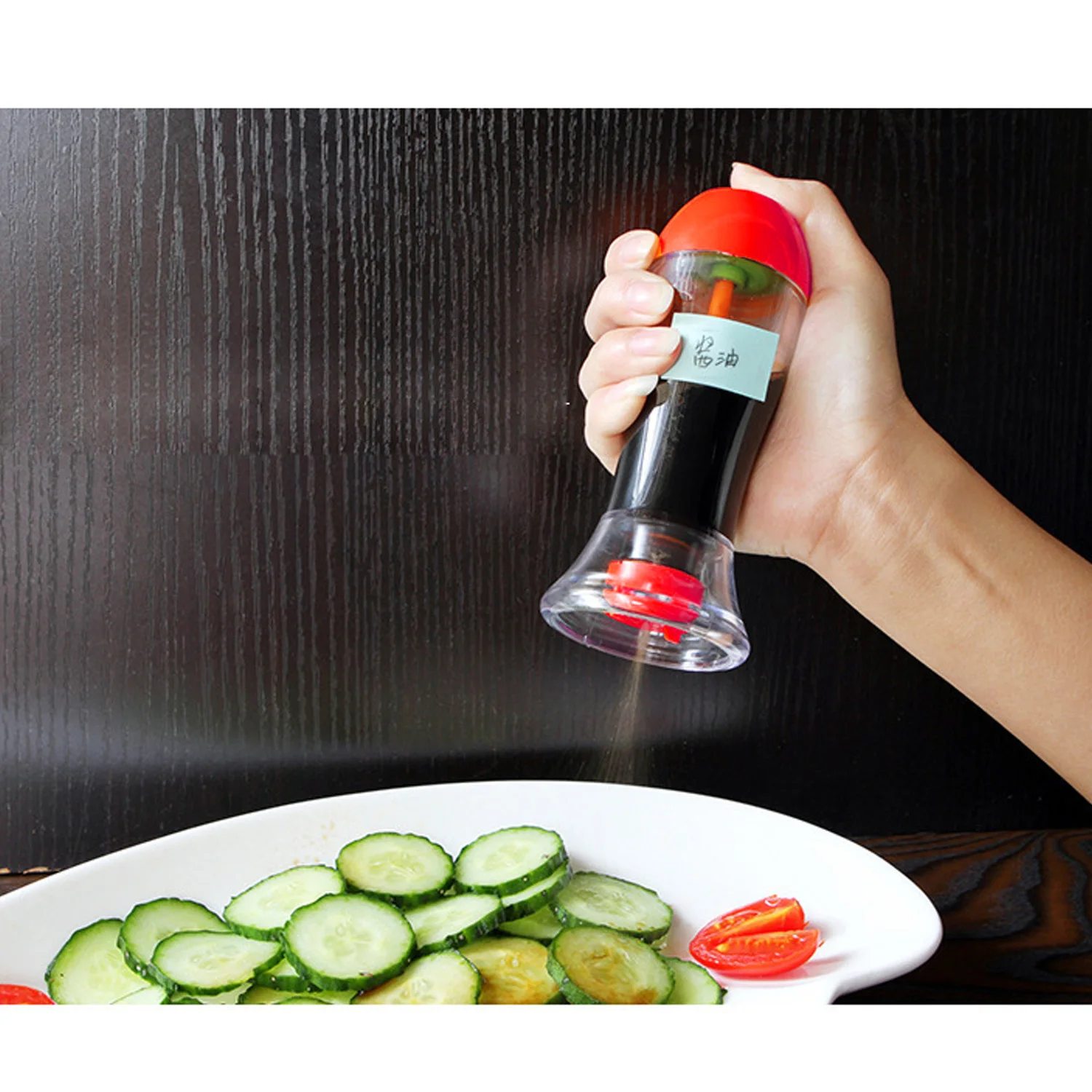 Behogar Spray Olive Oil Sauce Cruet Spraying Sprayer Vinegar Bottle Dispenser Ware Gadget Cooking Tool for Camping Barbecue