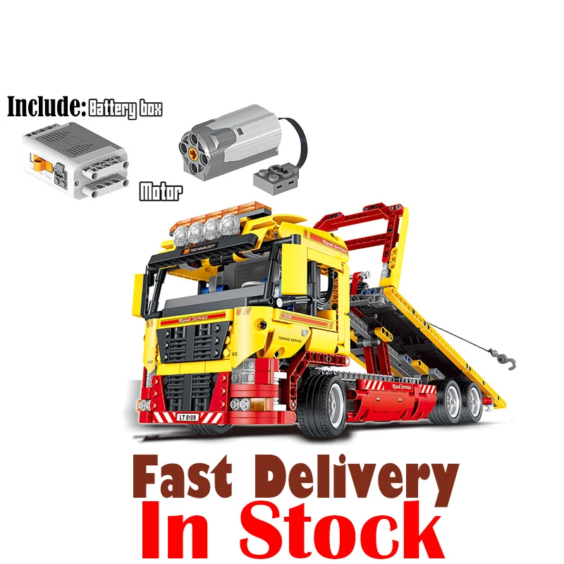LELE 38042 Flatbed Truck Technic Model Building Blocks Bricks Toys Educational For Children brinquedos Compatible legoINGly 8109 LELE 38042 Flatbed Truck Technic Model Building Blocks Bricks Toys Educational For Children brinquedos Compatible legoINGly 8109