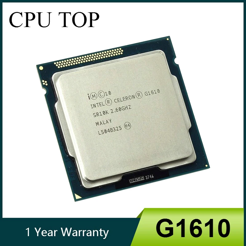 Процессор Intel Celeron G1610 SR10K 2 60 ГГц м двухъядерный процессор 1155 настольный 100% |