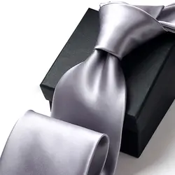 2018 Новые поступления, брендовые Свадебные Галстуки для Для мужчин Бизнес Формальные 9 см Ширина одноцветное Цвет модные вечерние галстуки