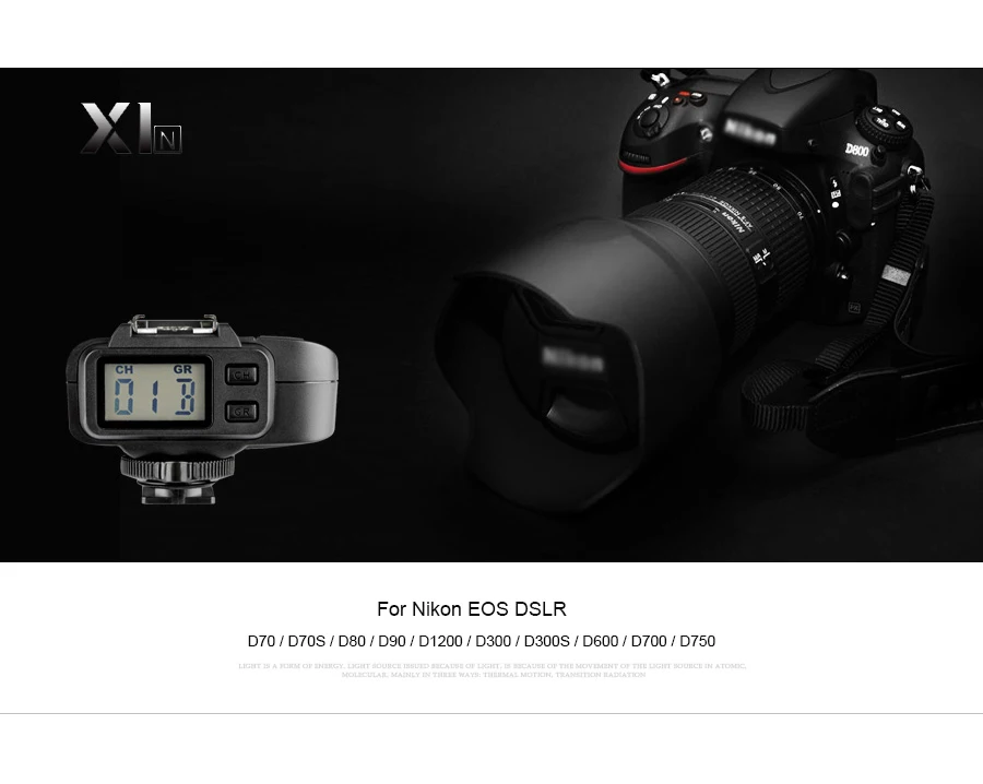 Godox X1R-N ttl 2,4G беспроводной триггер приемник для X1N триггер передатчик для Nikon DSLR камеры