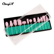 12pcs/set Professional Nail Art Polishing Grinding Head Tools Nail Art Ceramic Electric Drill Bits for manicure or pedicure