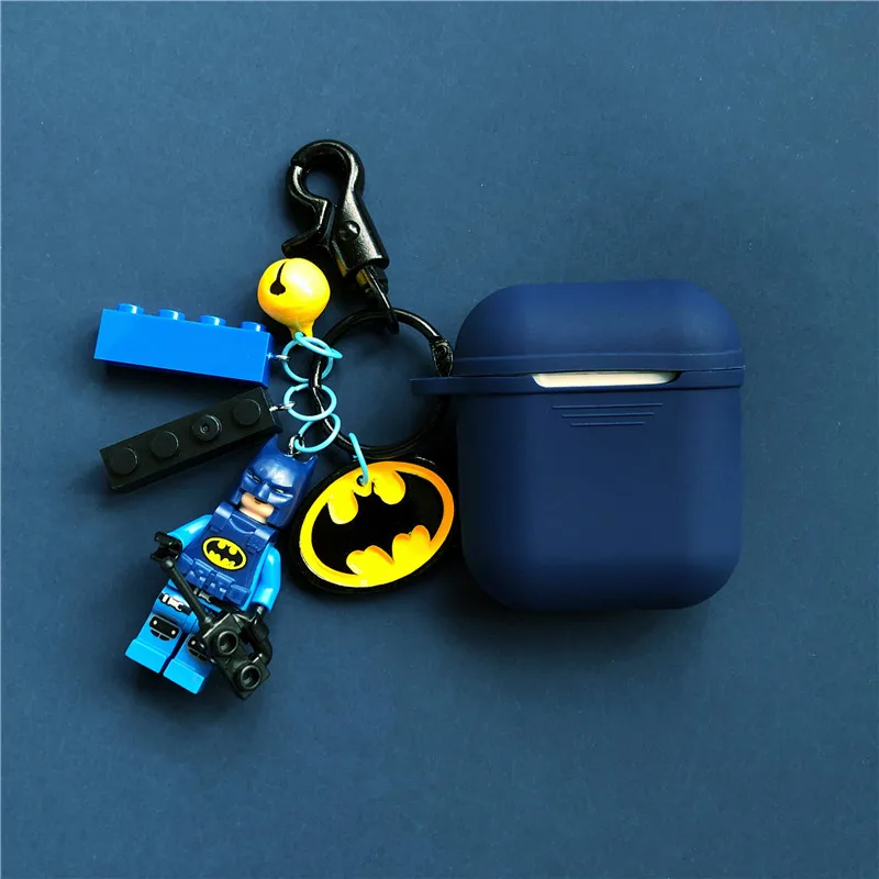 Newest Batman Figure Decorative Silicone Case for Apple Airpods Air Pods Accessories Protective Cover Bluetooth Earphone Case