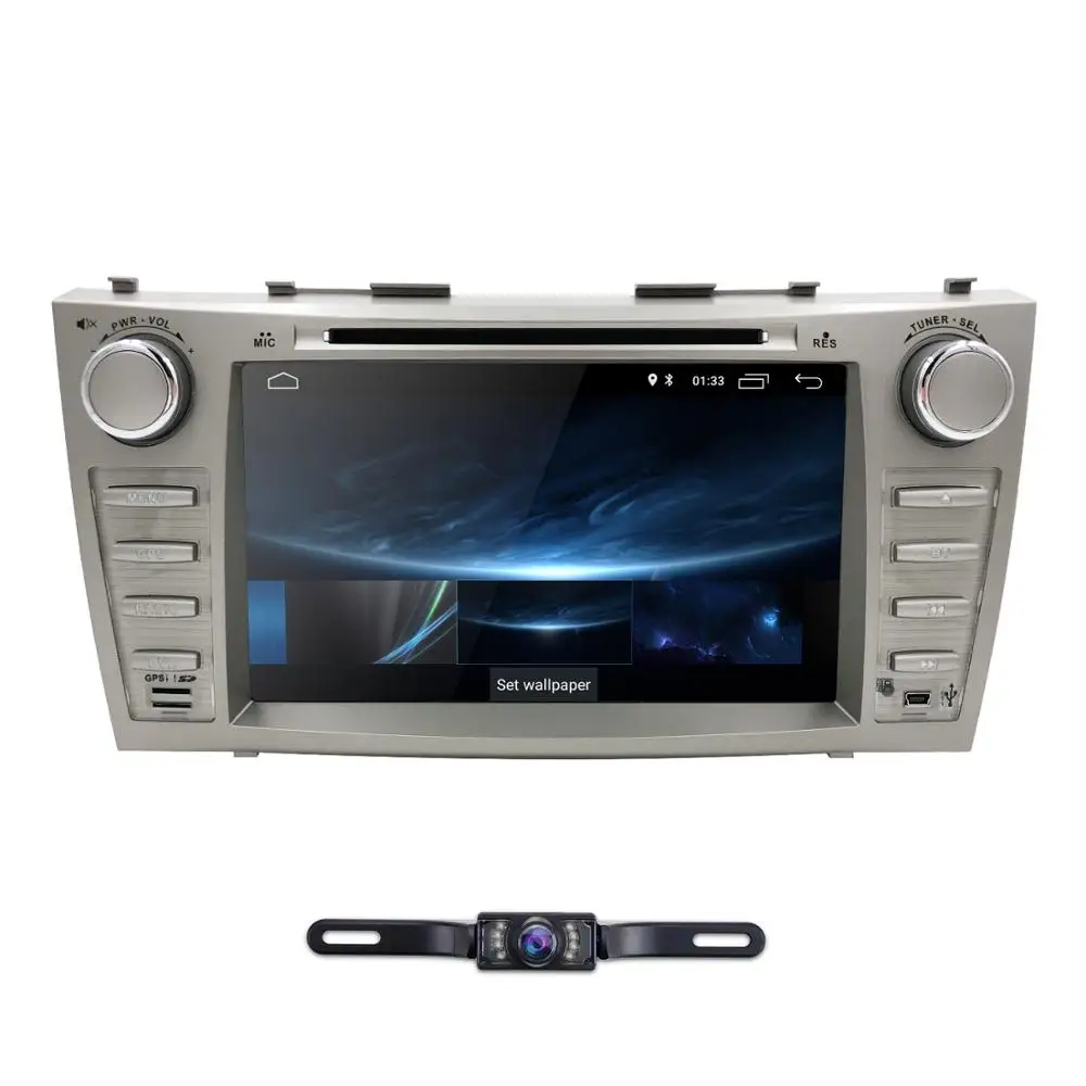 Perfect 2G RAM 2 Din Quad Core 8" Android 8.1 Car DVD GPS Navigation For Toyota Camry 2007 2008 2009 2010 Head Unit Car Stereo radio 2